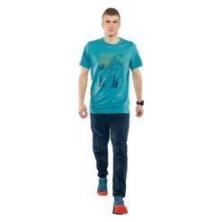 Dynafit "Artist Series DRI T-Shirt M" - Storm Blue