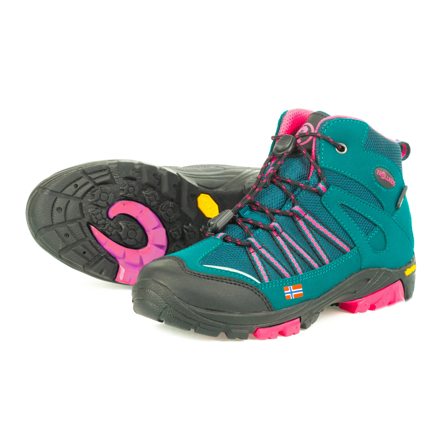 Trollkids "Kids Lofoten Hiker Mid" - Smaragd 3 Trollkids "Kids Lofoten Hiker Mid" - Smaragd