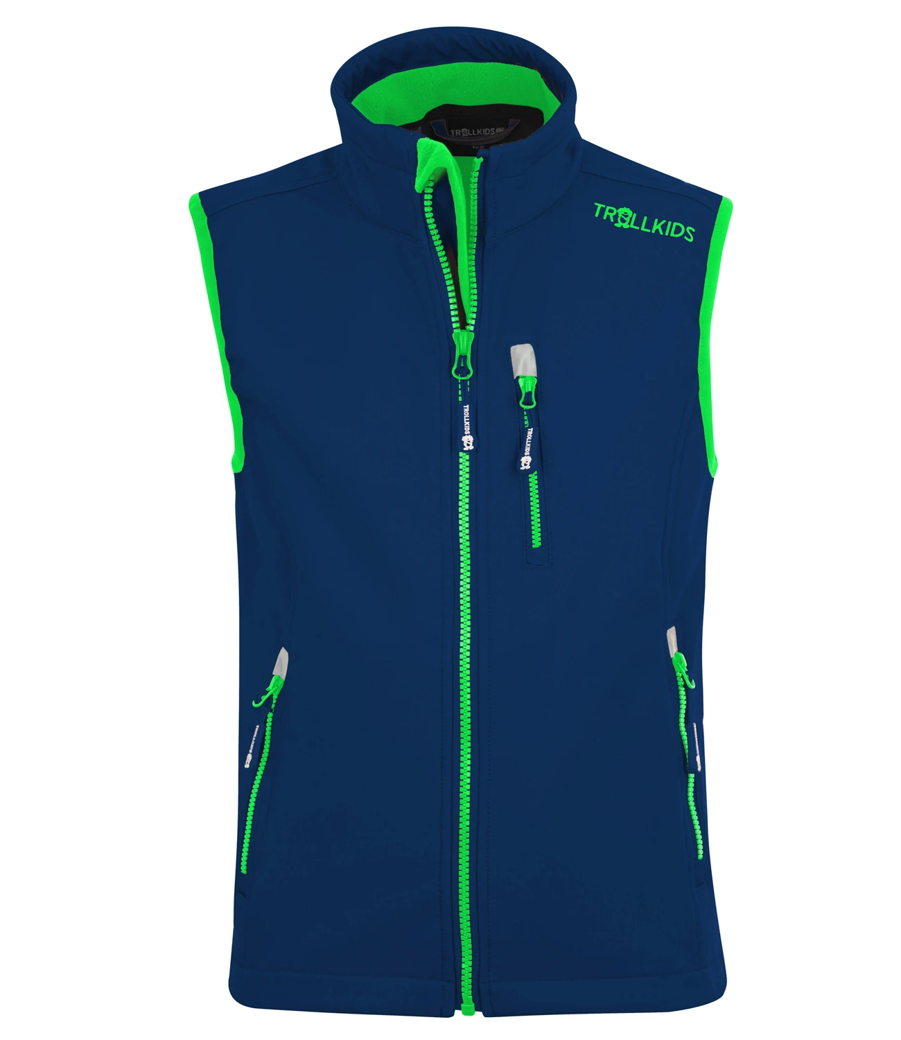 Trollkids "Kids Trollfjord Vest" - Navy/light Green 3 Trollkids "Kids Trollfjord Vest" - Navy/light Green