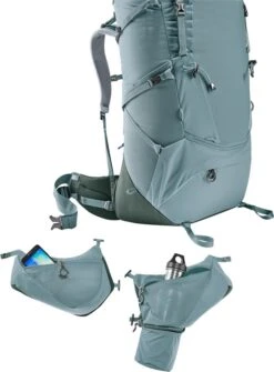 Deuter "Aircontact Core 65+10 SL" - Shale/ivy -Outdoor Ausrüstungsgeschäft 3350622 4219 Aircontact Core 65 10 SL shale ivy D 08