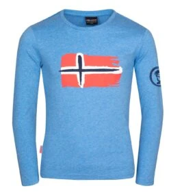 Trollkids "Kids Oslo Longsleeve" - Medium Blue