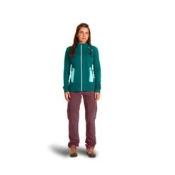 Ortovox "Fleece Light Jkt W" - Pacific Green -Outdoor Ausrüstungsgeschäft 87129 FLEECE LIGHT JACKET W M 01