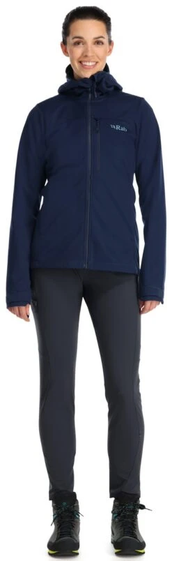 Rab "Scimitar Windstopper Jkt Wmns" - Deep Ink -Outdoor Ausrüstungsgeschäft Womens Scimitar Windstopper Jacket DeepInk QWS 65 DIK DETAIL6