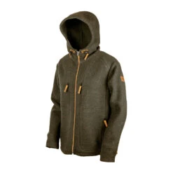 Steinkauz Lodenfleecejacke "Kapuzenhuber" - Schiefer -Outdoor Ausrüstungsgeschäft kapuzenhuber schiefer kapuze 01318