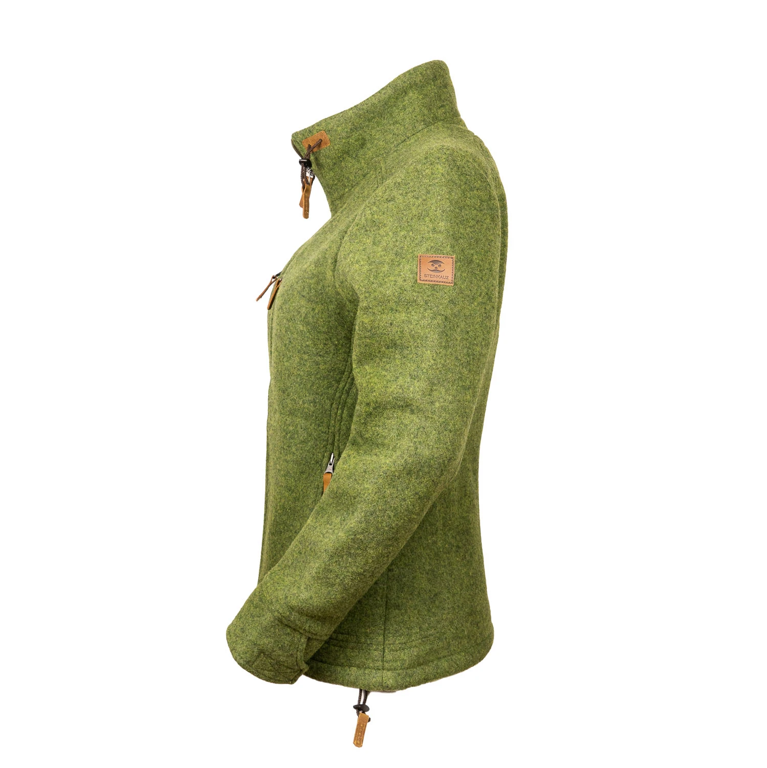 Steinkauz Lodenfleecejacke "Kragenwally" - Flechte 4 Steinkauz Lodenfleecejacke "Kragenwally" - Flechte – Bild 2