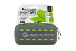 Sea To Summit" Pocket Towel" - Lime -Outdoor Ausrüstungsgeschäft sts pockettowel large lime 1